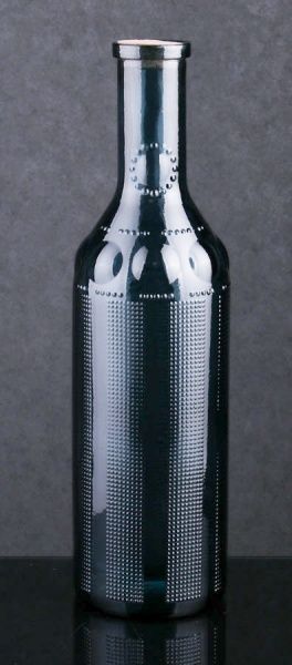 Ваза стеклянная синяя TOSCANA с пробкой 35х17 см San Miguel