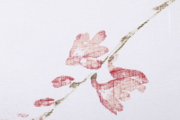 Ткань тюлевая Декостиль W2138 10311/13 белый с принтом 