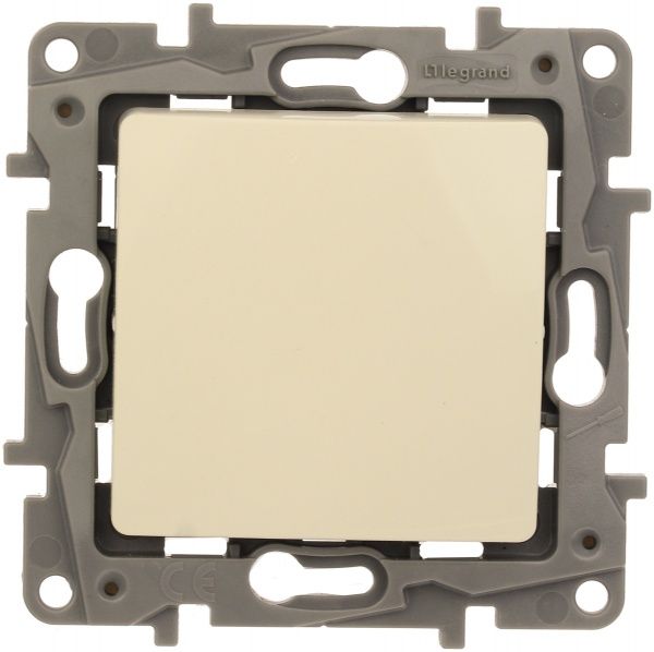 Выключатель одноклавишный Legrand Etika без подсветки 10 А 220В IP20 кремовый 672301