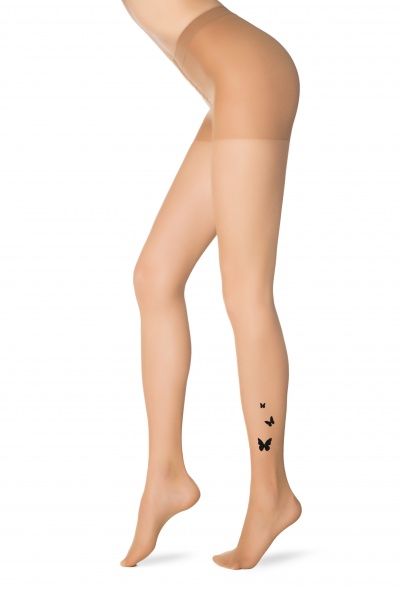 Колготки женские Conte CE Fantasy Butterfly р. 4 20 den Bronzo 1 пар 