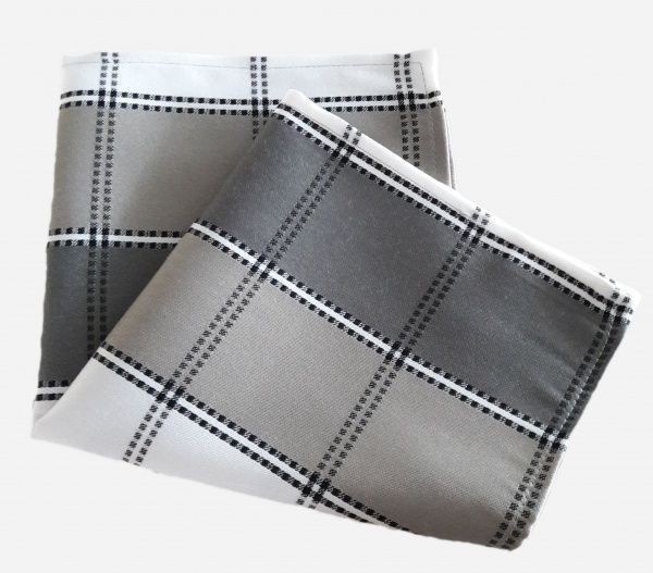 Серветка Едельвіка Затишок 524-19/00 клітинка 40x40 см сірий 