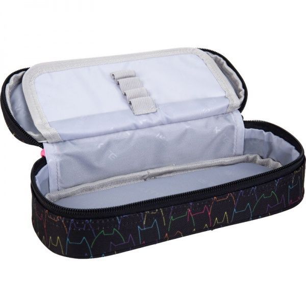 Пенал школьный 599-3 47957 KITE черный с узором