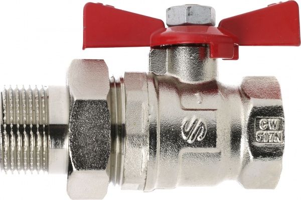 Кран шаровой Arco 1 ВН бабочка со згоном