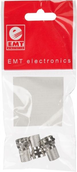 Штекер EMT роз'єм F з накруткою 18 мм (1-0214-3)