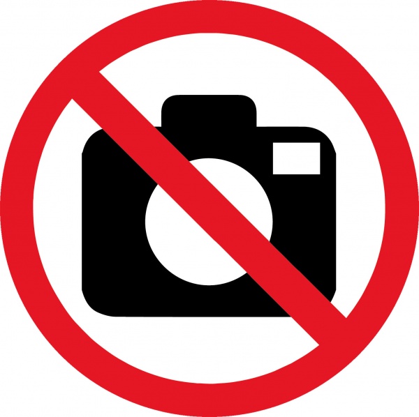 Наклейка MAXGROUP фото и видео сьемка запрещена NM-126