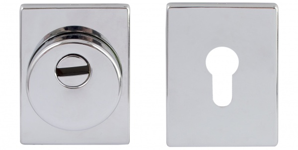 Броненакладка PROTECT 80x60 мм полированный хром