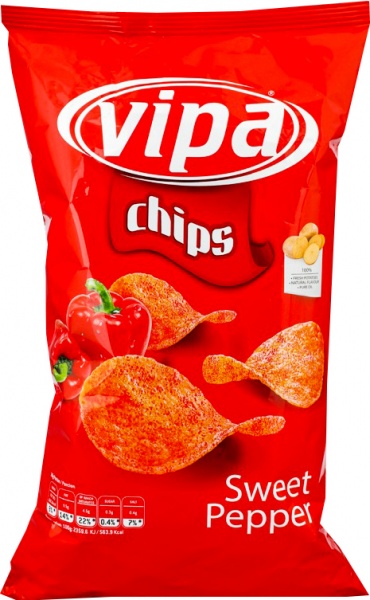 Чипсы VIPA Сладкий перец 140 г