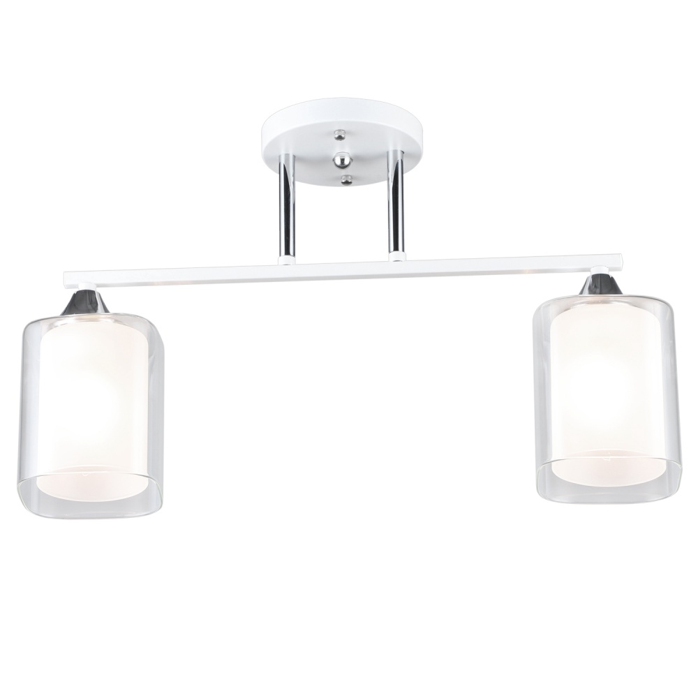 Люстра потолочная Victoria Lighting 2x60 Вт E27 белый Elision/PL2 white