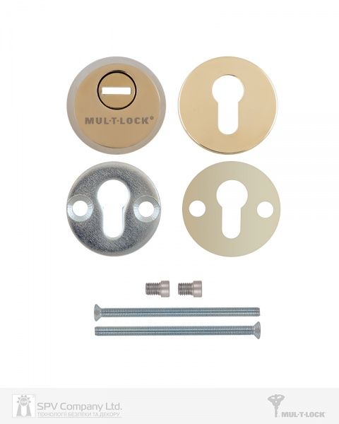 Броненакладка Mul-T-Lock SL3 D55 полірована латунь