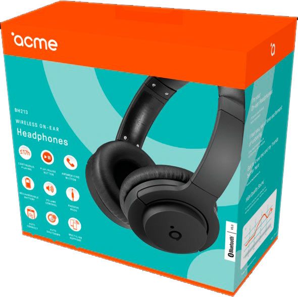 Навушники Acme BH213 Wireless On-Ear Headphones black 