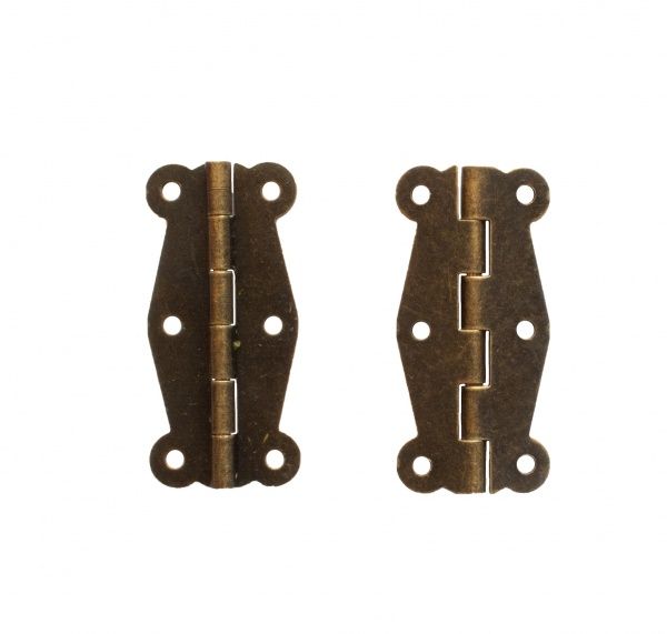 Петля декоративна стара латунь 52х25 мм 4 шт. 