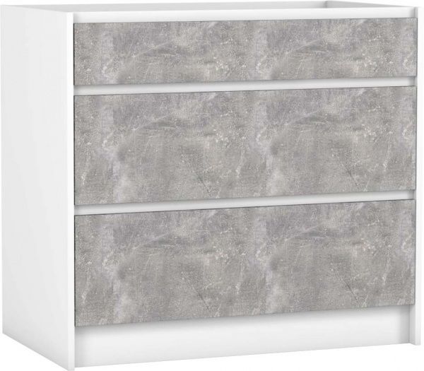 Тумба нижня МС Ідея Лофт Ня-3 80/82/525 (1+2) з ящиками Q-25 бетон Грейд