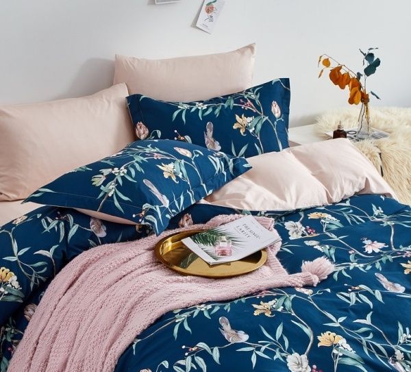 Комплект постільної білизни 1.5 Y20992M синій Word of Dream 