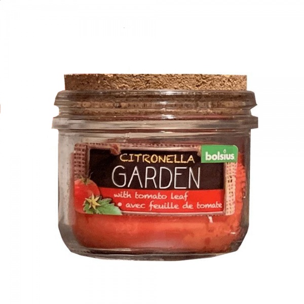 Свічка у склянці з пробкою 80/83мм Citronella Лист Томатів Bolsius