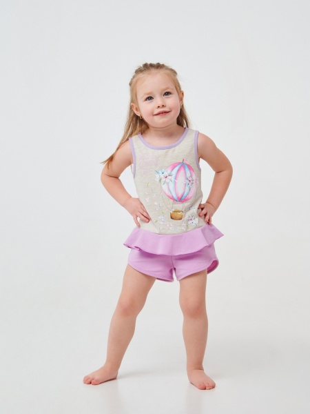 Піжама дитяча для дівчаток Smil р.128 бежевий 