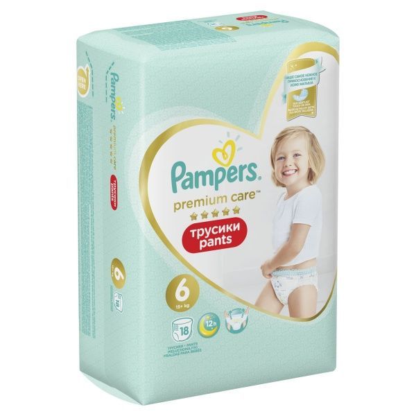 Підгузки-трусики Pampers Premium Care Extra large 15+ кг 18 шт.