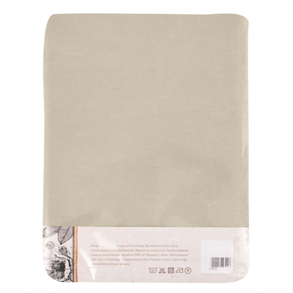 Штора BONA 150х280 бежево-сіра La Nuit