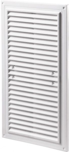 Решітка Домовент ДВ 295x160с М пластик білий 