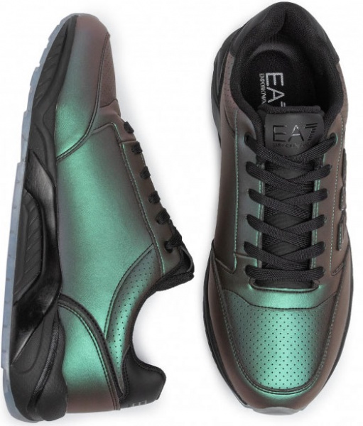 Кросівки EA7 PVC/PLASTIC_SNEAKER X8X022-XK116-A542 р.US 10 чорний