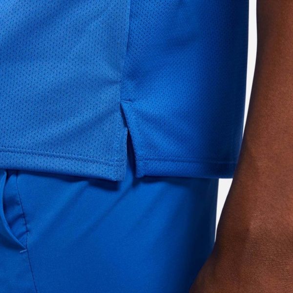 Футболка Nike df miler top ss wr gx DA1181-480 р.S блакитний