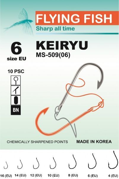 Гачок Flying Fish Keiryu №6 10 шт. MS-509(06)