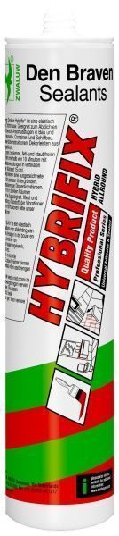 Клей-герметик Den Braven Zwaluw Hybrifix 290мл белый