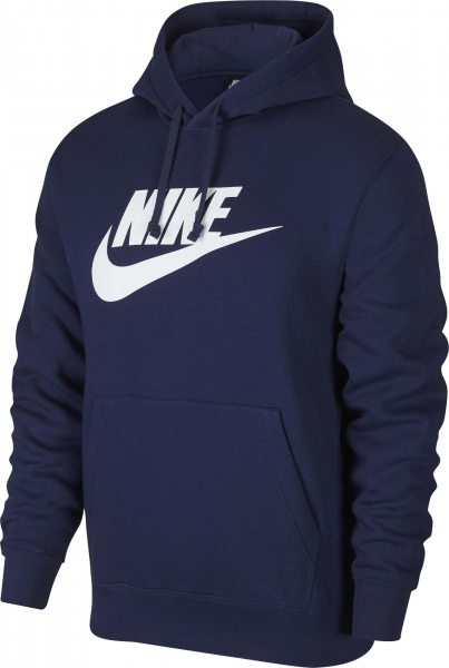 Джемпер Nike M NSW CLUB HOODIE PO BB GX BV2973-410 р. S синій
