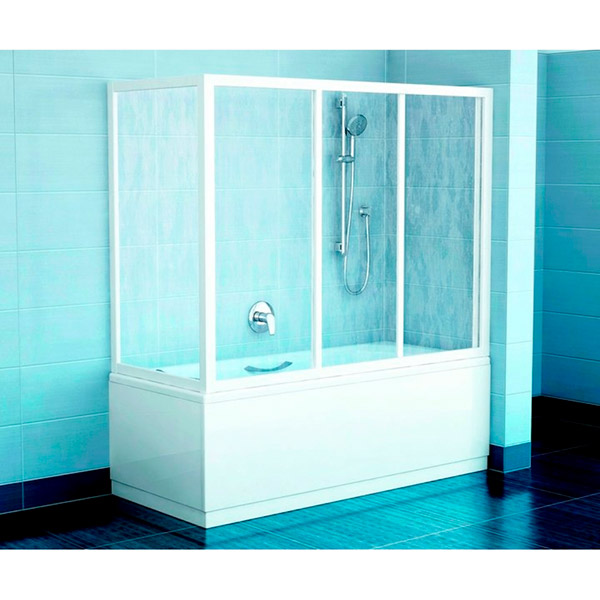 Душова стінка Ravak APSV-70 rain біла 137x70 см