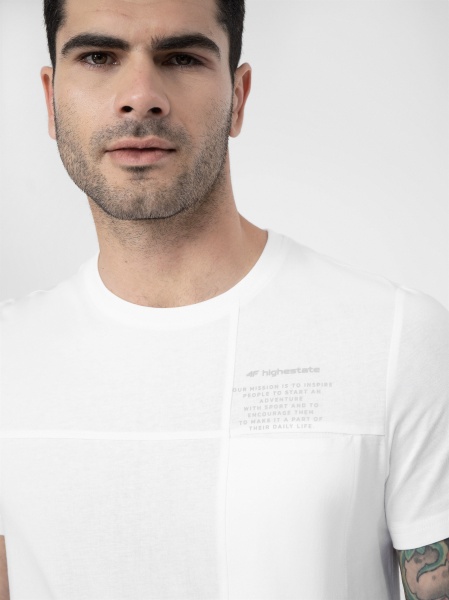 Футболка 4F TSHIRT M299 4FSS23TTSHM299-10S р.XL белый