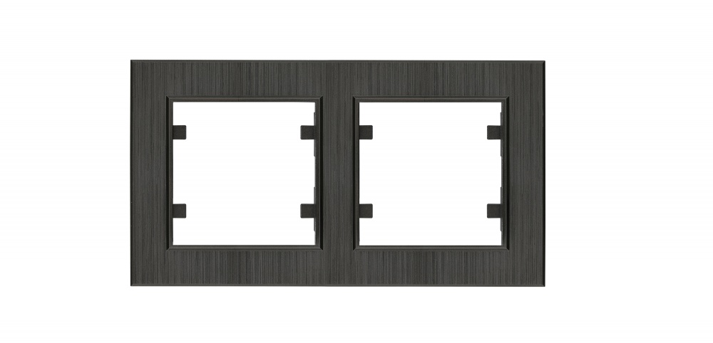 Рамка двойная Makel Karea Line горизонтальная дымчатый 86280702
