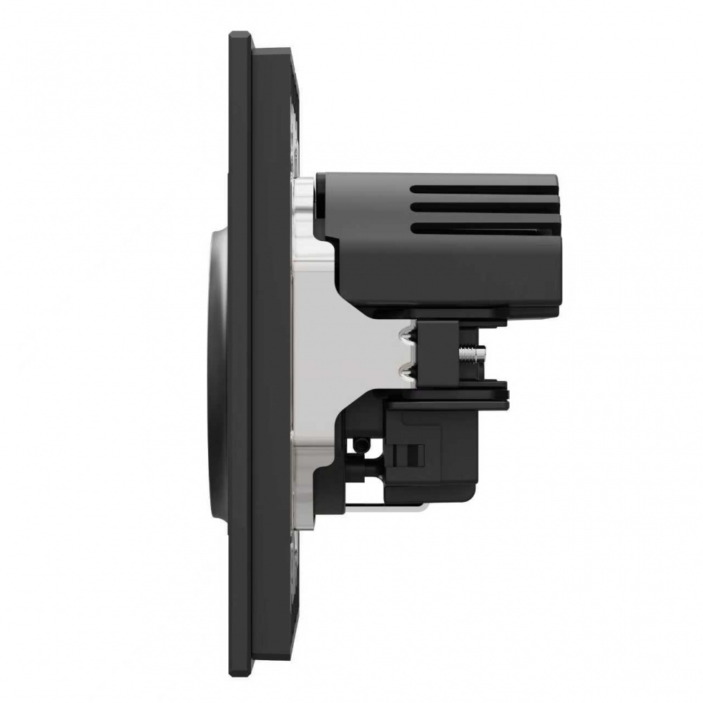 Механізм розетки побутова + USB + Type C із заземленням HausMark Alta IP20 чорний