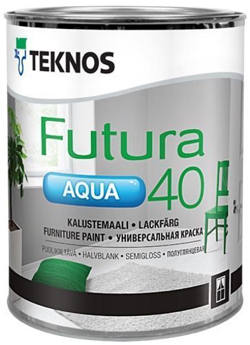 Эмаль TEKNOS Futura AQUA 40 база 3 полуглянец 2,7л