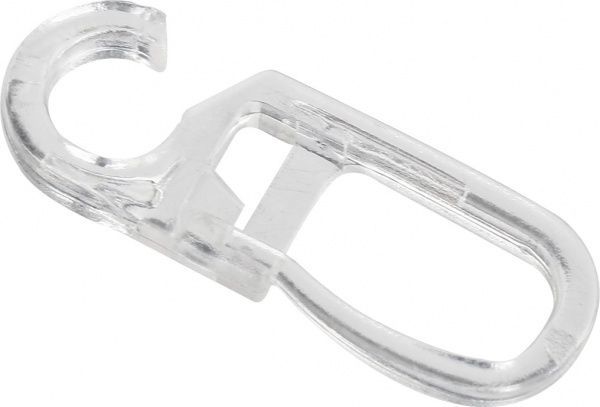 Гачки Gardinia 35мм, 10шт. набірний прозорий 