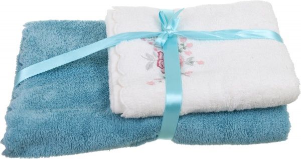 Набор полотенец Mirabella 2 шт. ментол/ айвори La Nuit 