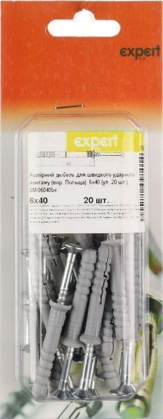 Дюбель 6x40 мм 20 шт.