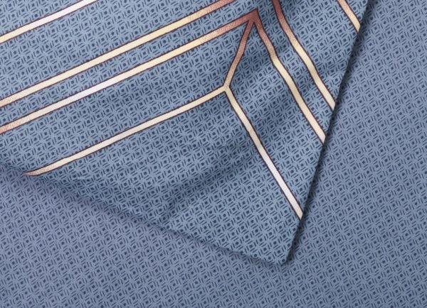 Комплект постельного белья Геометрия 2,0 голубой La Nuit 