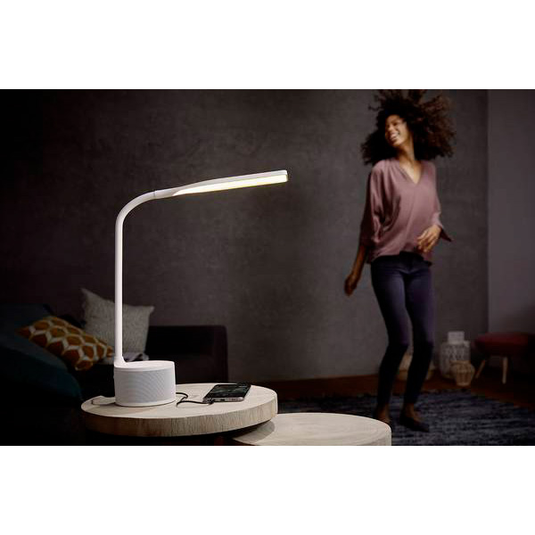 Настольная лампа офисная Osram Panan Speaker Dimm+Accum+Music 7 Вт белый 