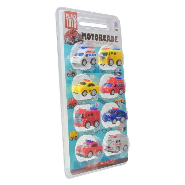 Игровой набор транспорта 8 шт. на планшете 278-35