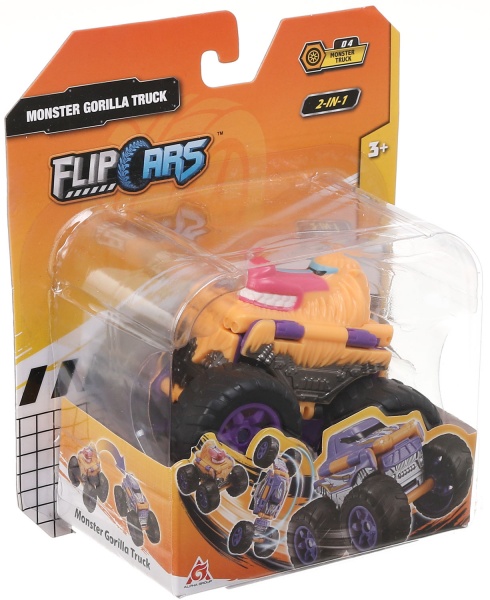 Машинка-трансформер Flip Cars 2 в 1 Монстр-трак Горила EU463875A-04