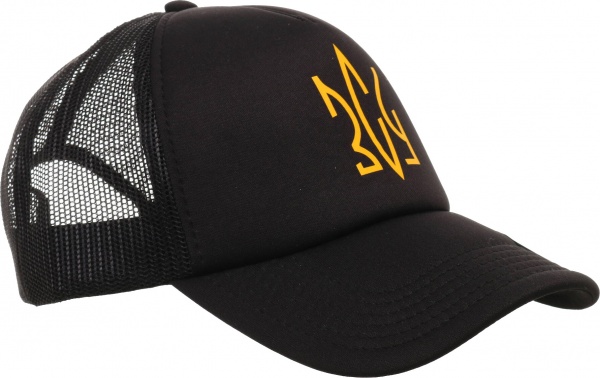 Кепка Корпорація 12 Тризуб сетка RAPPNRNR 58 черный с желтым