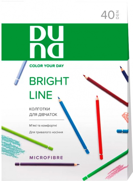 Колготки для девочек Duna 40 den 1441р.134-140 белый 