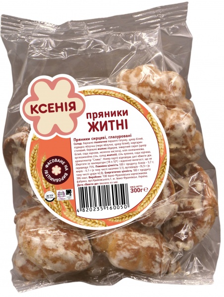 Пряник ТМ Ксенія «Ржаные»