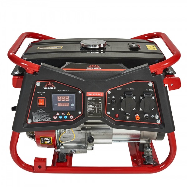 Электрогенераторная установка Vitals 2,5 кВт / 2,8 кВт 230 В WP 2.5b бензин