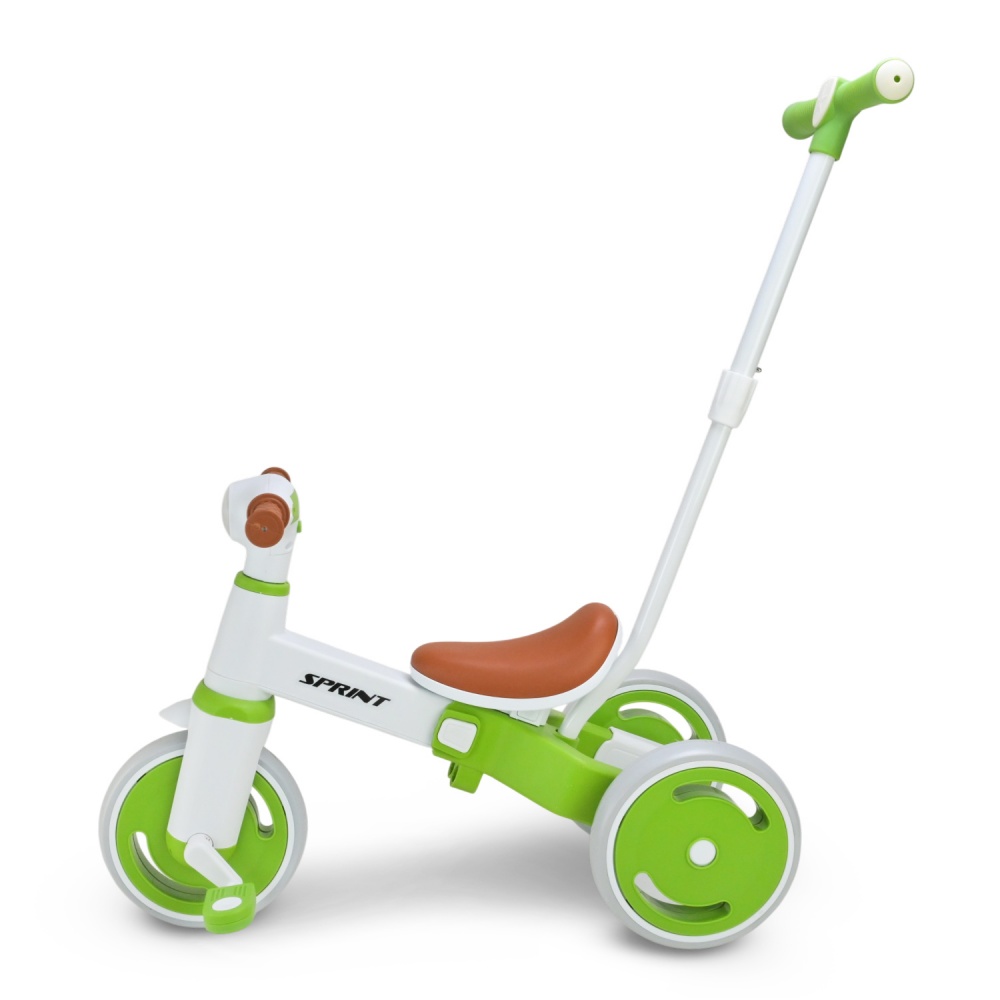 Велосипед трехколесный Shantou с родительской ручкой зеленый TR2605