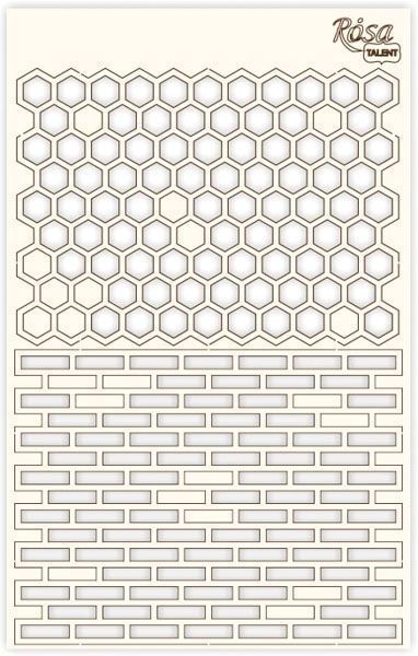 Чипборд для скрапбукинга фоновый Абстракция 1 12,6х20 см 94232046 Rosa Talent