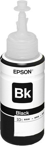 Чернила  Epson C13T66414A Black для Epson L312, L350, L355, L362, L366, L456, L550, L555, L1300 C13T66414A