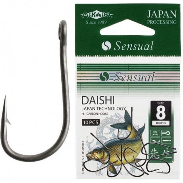 Гачки Mikado SENSUAL DAISHI (ВУШКО) (GOLD) №14 10 шт.