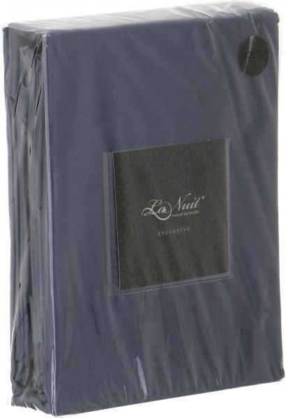 Комплект постельного белья Solid 2 семейный синий La Nuit 