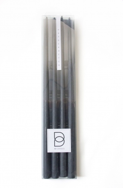 Набір свічок black 45 см 4 шт.