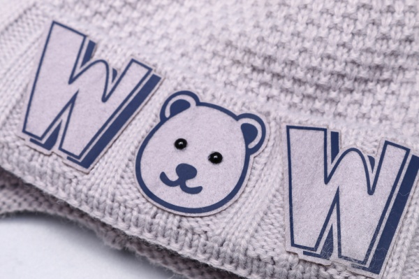 Шапочка дитяча унісекс Kraft р.42-44 світло-сірий 2051 